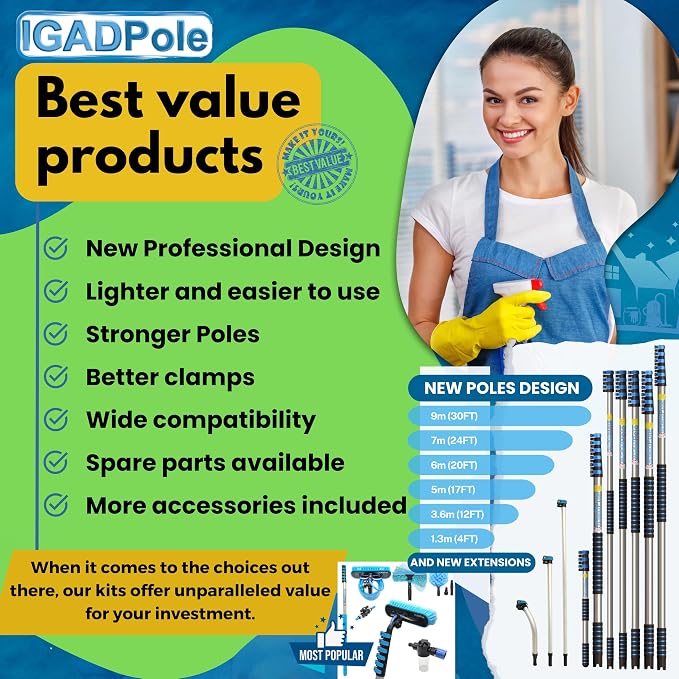 IGADPole 20 FT Water-Fed Washing Kit - Image 9