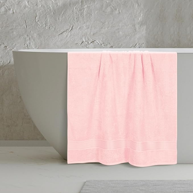 Belizzi Home Cotton 2 Pack Oversized Bath Sheet 35x70, Large Bath Sheet - Image 4