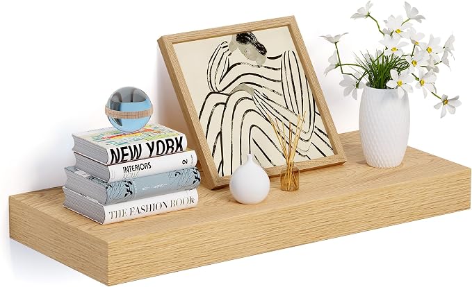 Heimlove 24 x 12 Inch Deep Floating Shelves Wall Mounted by Heimlove