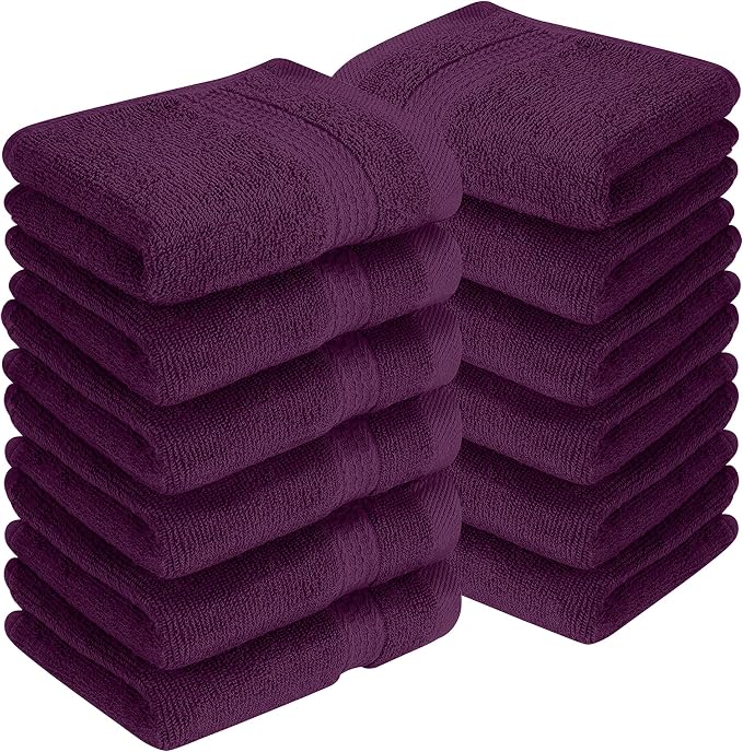 RIVERSIDE 12 Pack Premium 100% Cotton Face Washcloths, 600 GSM, 12 x 12 Inches - Image 8