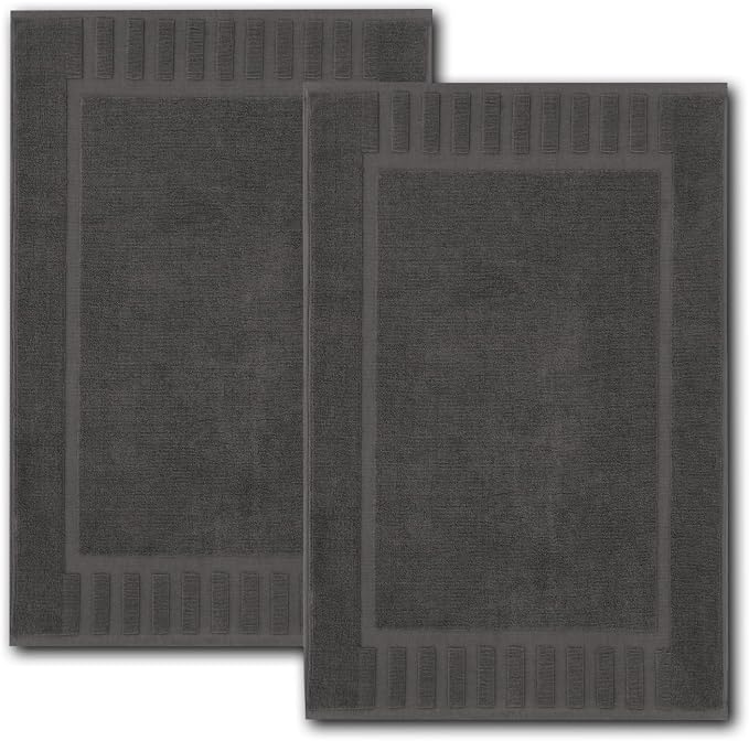 White Classic Luxury Bath Mat Floor Towel Set by WhiteClassic