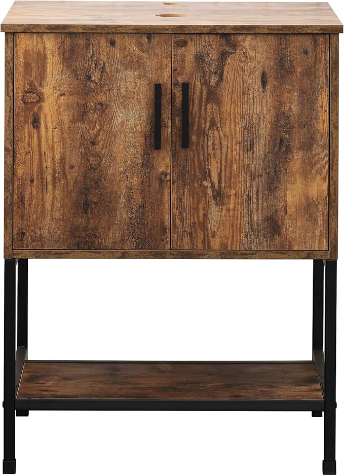 UEV Rustic Brown 24" Bathroom Vanity - Image 8