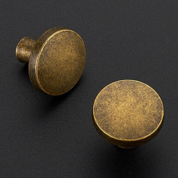 Ravinte 5 Pack Drawer Pulls 1-1/4 Inch Kitchen Cabinet Knobs Solid Round - Image 2