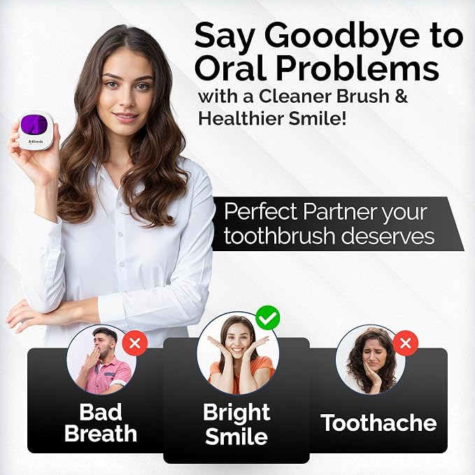 Portable UV Toothbrush Sanitizer Holder & Cleaner - Image 4