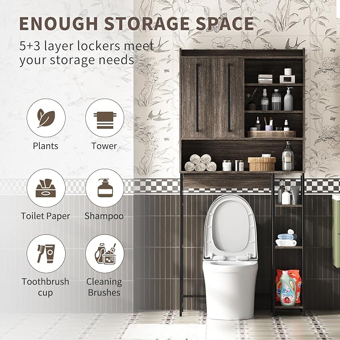 VFK Over The Toilet Storage Cabinet - Image 3