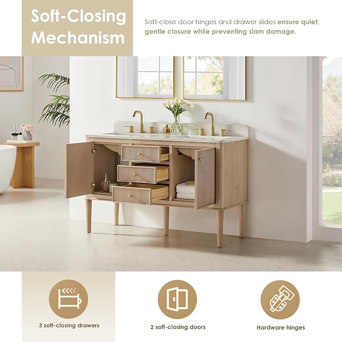 ALTAIR 54 Inch Bathroom Vanity - Image 4
