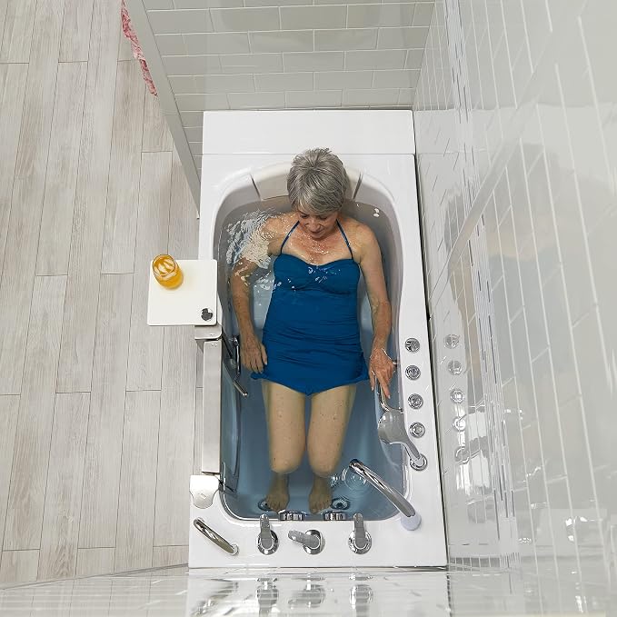 Ella Elite 30"x52" Acrylic Air and Hydro Massage Walk-In Bathtub - Image 8