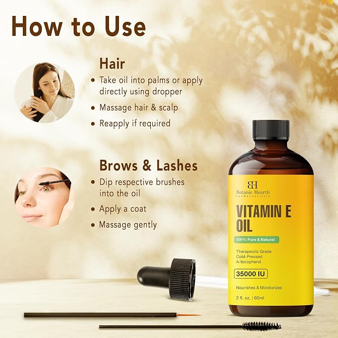Botanic Hearth Vitamin E Oil | 100% Pure and Natural Oil - Image 4