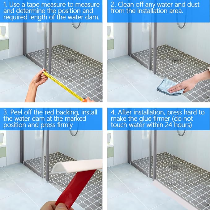 Shower Threshold Water Dam Guard - Image 6
