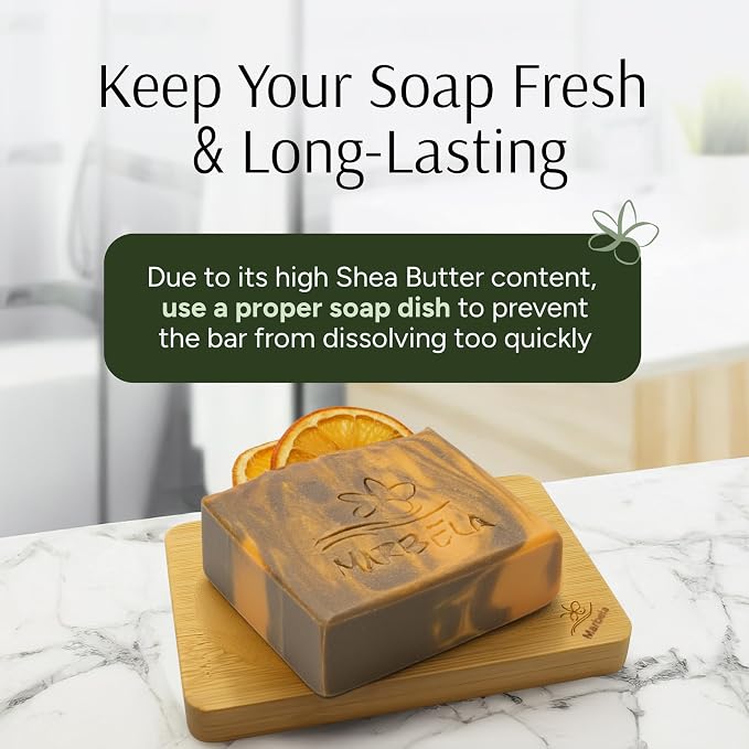 Marbela Cosmetics Orange Ginger Handmade Soap Bar - Image 5