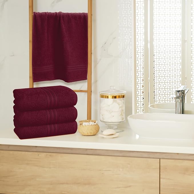 BOUTIQUO Ultra Soft Cotton 6 -Piece Hand Towel Set 16x24 Inch, Spa & General - Image 4