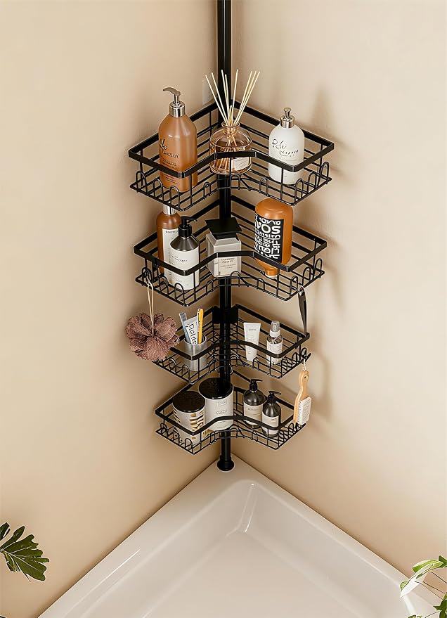 Corner Shower Caddy Tension Pole - Image 2