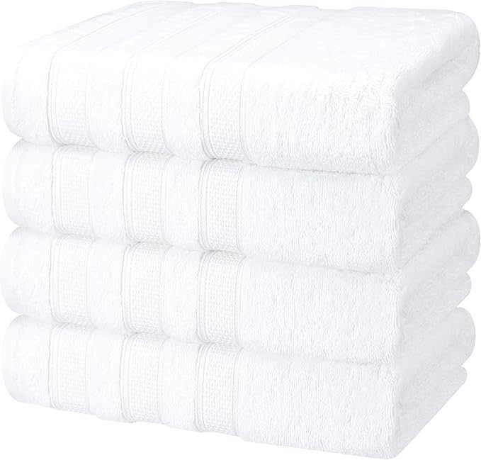 American Soft Linen Salem 100% Cotton Turkish 4 Piece Bath Towels - Image 5