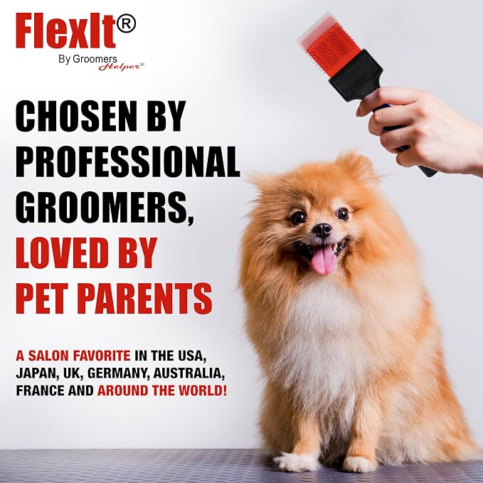 FlexIt Flexible Slicker Brush for Dogs - Image 4