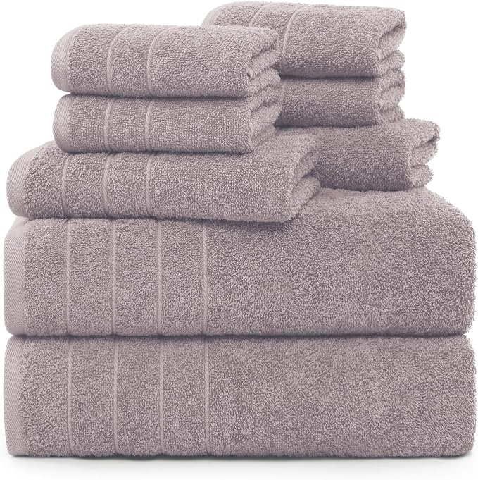Casa Platino 100% Cotton 8 Piece Bath Towel Set by CasaPlatino