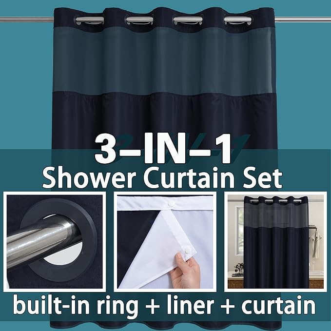 Conbo Mio No Hook Shower Curtain - Image 3