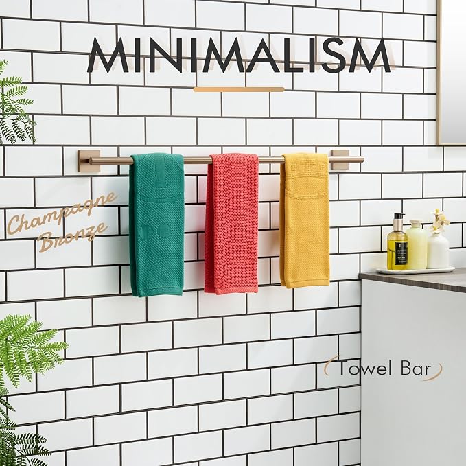 KOKOSIRI Bathroom Towel Bar 36'' Towel Holder - Image 3