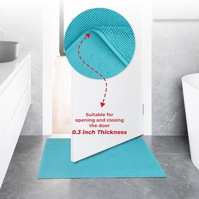 American Soft Linen Bath Rug, 20 in 34 in 100% Cotton Bath Mats Rugs - Image 7