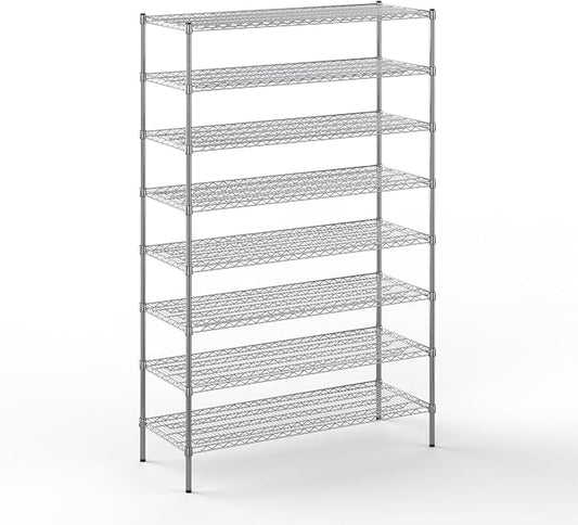 21" Deep x 54" Wide x 86" Height Wire Shelving Kit | 8-Tier | NSF Commercial by Regal+Altair