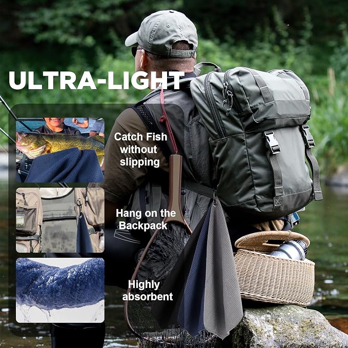 3 Pack Microfiber Fishing Towels - Image 4