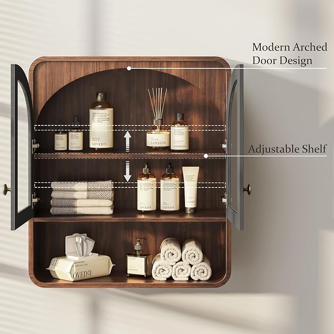Bathroom Wall Cabinet, Medicine Cabinet Bathroom Cabinet Wall Mount - Image 3