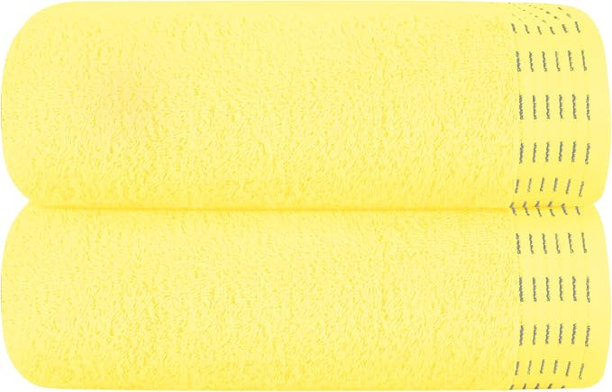 Cotton 2 Pack Oversized Bath Towel Set 28x55 inches, Large Bath Towels by Unknown