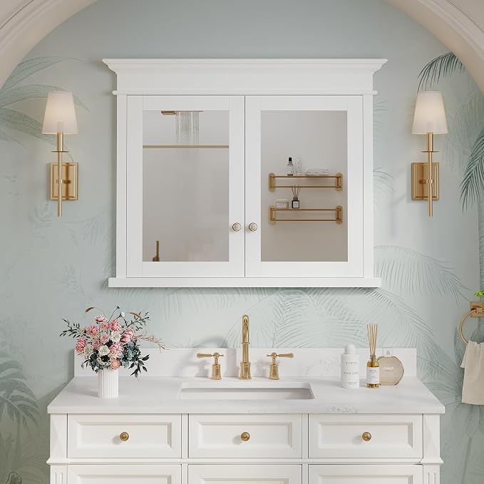 WELLFOR40 x 32" Bathroom Medicine Cabinet by WELLFOR