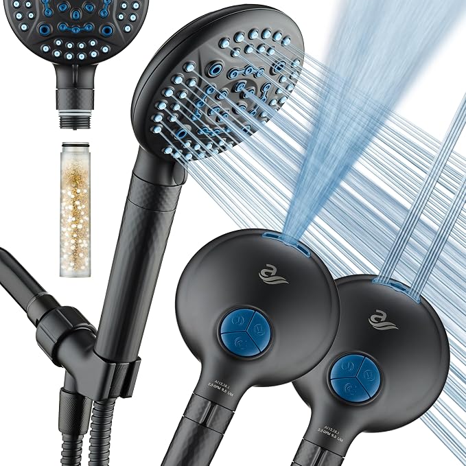 AquaCare 4X High Pressure 10-mode Filter Handheld Shower Head by HotelSpa