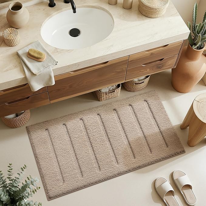 LUMI Soft Absorbent Bathroom Rugs, Non Slip Bath Mats - Image 5