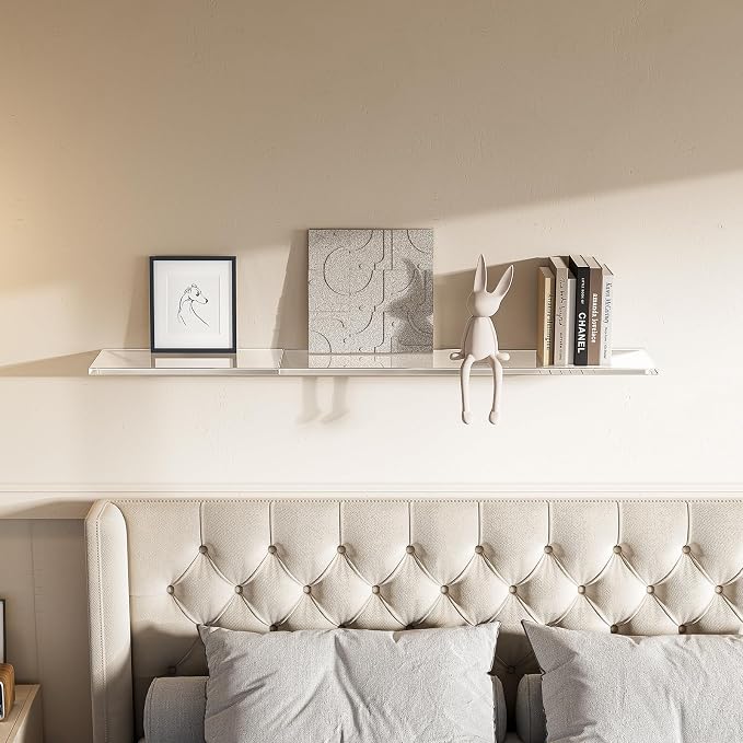 Acrylic Floating Shelves for Wall, Wall Mounted Shelf for Storage and Decor - Image 5