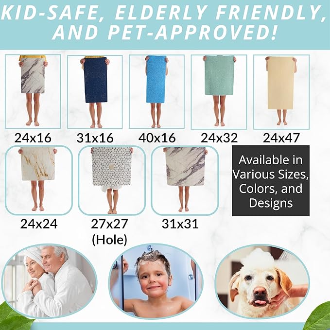 Extra Large Square Shower Mat Non Slip - Image 5