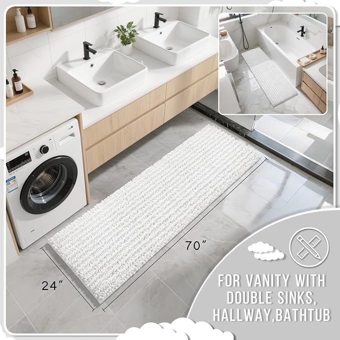 Yimobra Bathroom Runner Rug 70x24 Inch - Image 2