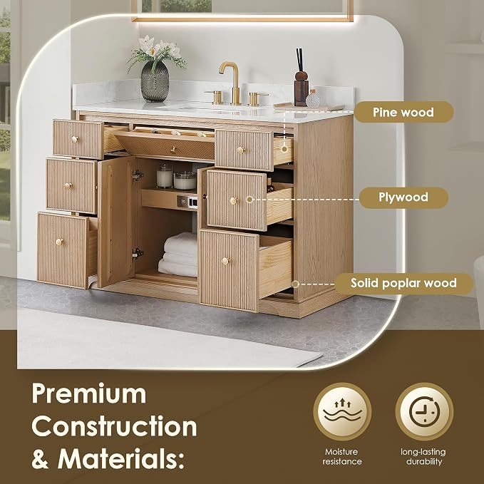 ALTAIR 48 Inch Bathroom Vanity - Image 5