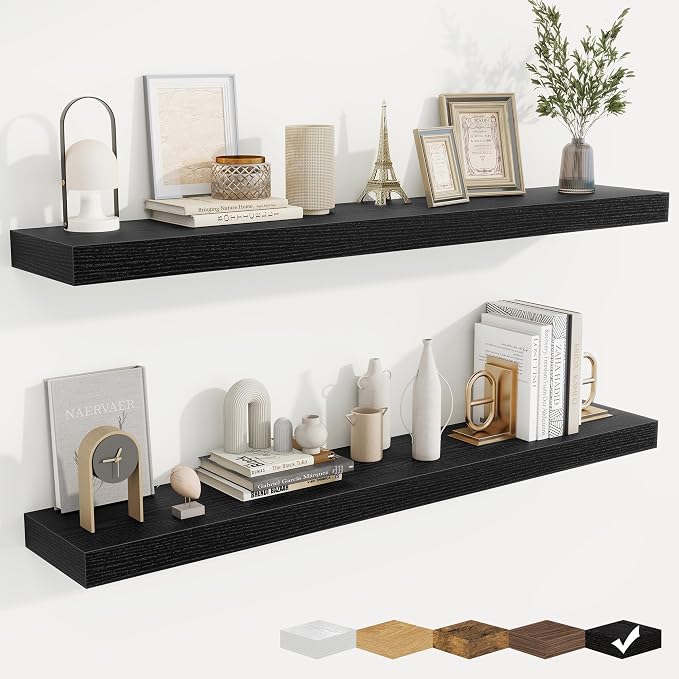 fuqing Floating Shelves for Wall, Wall Mounted Wood Floating Shelf by Fuqing