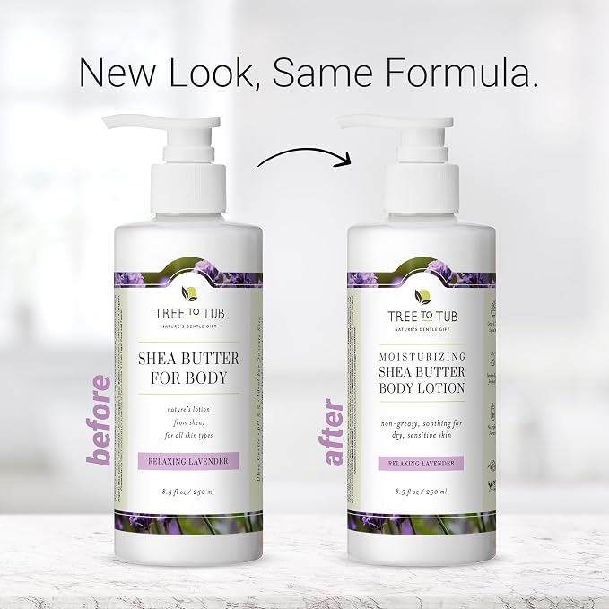 Tree to Tub Lavender Shea Butter Body Lotion - Image 4