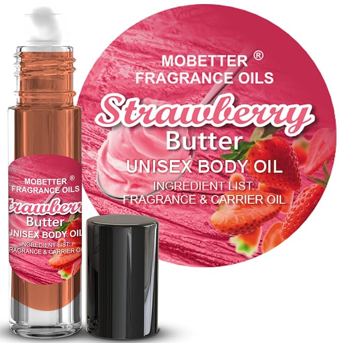MOBETTER FRAGRANCE OILS Strawberry Butter Fragrance Body Oil by MOBETTERFRAGRANCEOILS