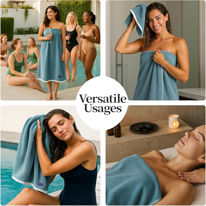 REDKISS 2 Pack 100% Cotton Bath Towels - Image 8