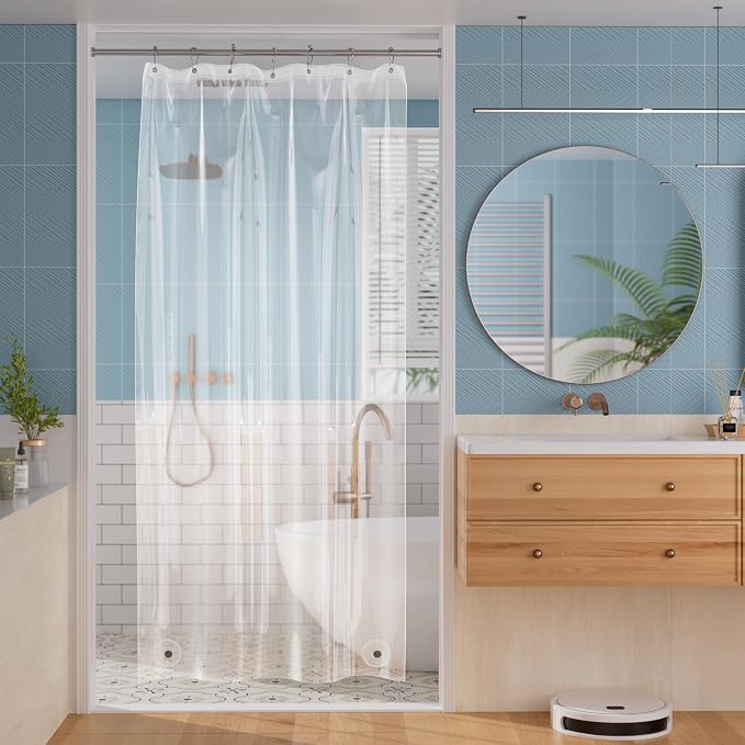 Titanker Shower Stall Curtain Liner, 42x72 Clear PEVA Lightweight Single Stall by Titanker