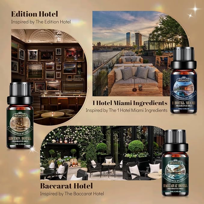 Hotel Diffuser Oils Gift Set, 6x10M Luxury Essential Oil - Image 4