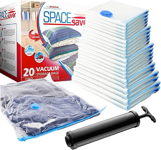 20-Pack Variety Vacuum Storage Bags by Spacesaver