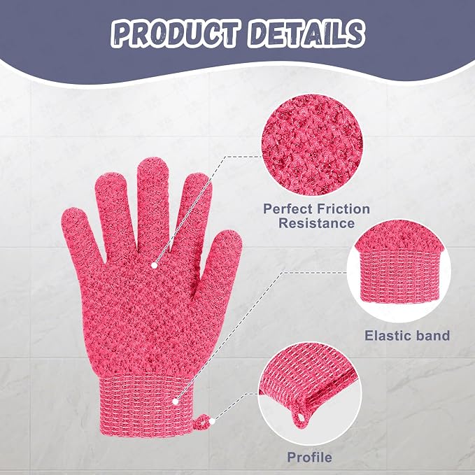 Exfoliating Dual Texture Bath Gloves - Image 6