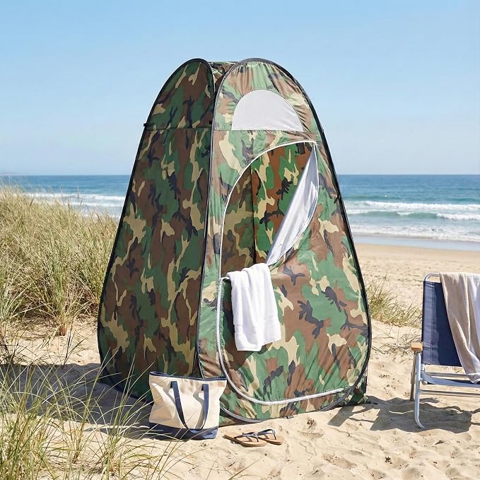 4x4ft Pop Up Privacy Shower Tent by Dapzeosnry