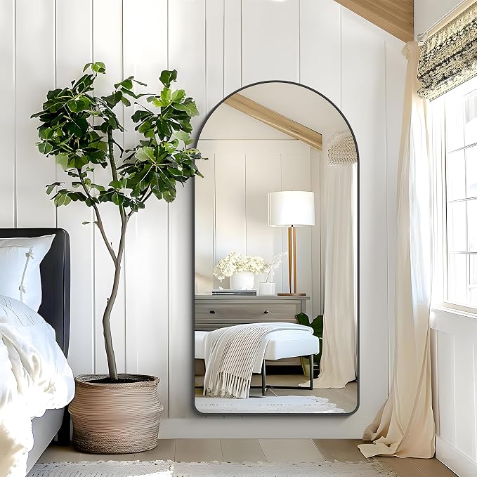 Arched Bathroom Mirror, Wall Mounted Mirror, Living Room, Vertically Hanging - Image 7