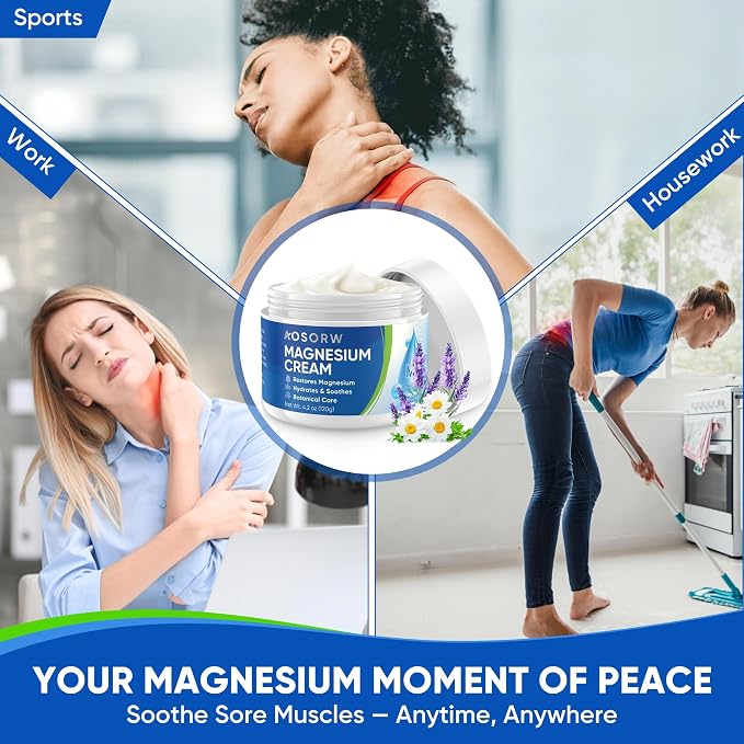 Topical Magnesium Cream for Sleep – Soothing Magnesium Lotion for Legs - Image 3