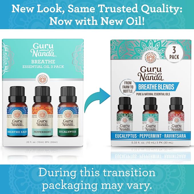 GuruNanda Breathe Essential Oil Set - Image 2