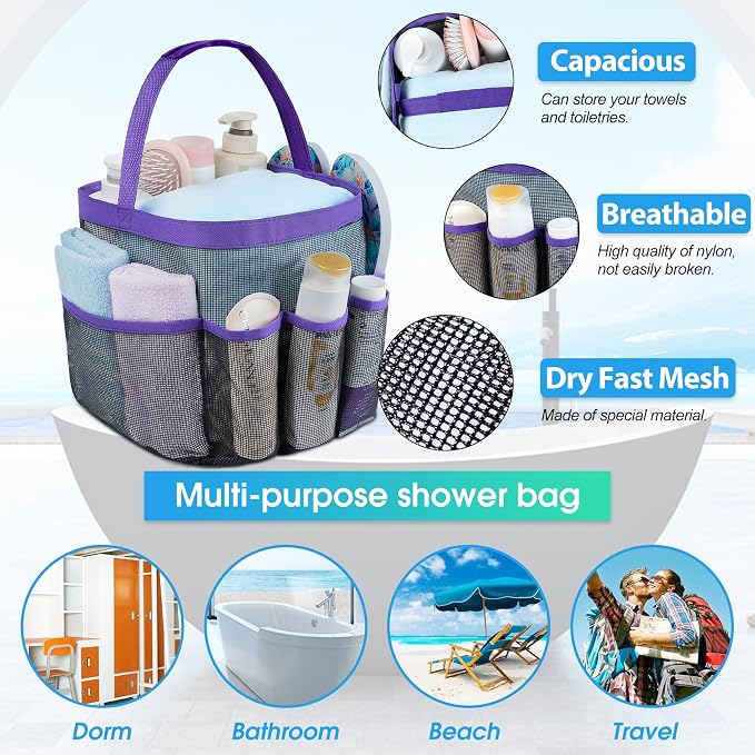 Attmu Mesh Shower Caddy Portable - Image 2
