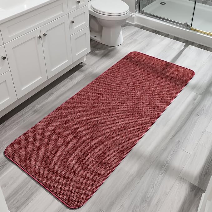 Christmas Bath Mat, Ultra Thin Bathroom Runner Rugs, Large Bath Mats by BosapDirect