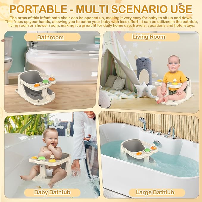 Baby Bath Seat for Babies 6 Months & Up - Image 7