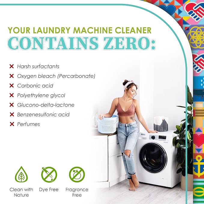Truly Free Laundry Washing Machine Cleaner and Deodorizer | Top Load & Front - Image 7