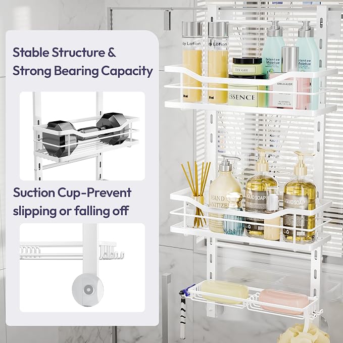 SWTYMIKI Over the Door Shower Caddy - Image 5